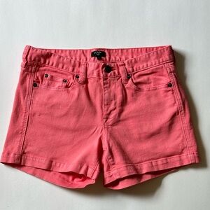 J. Crew Pink Denim Shorts Women’s Size 2